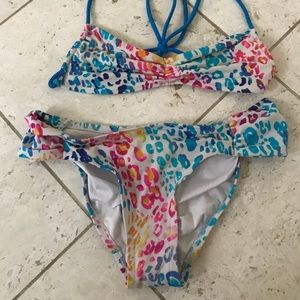 Victoria’s Secret Pink Rainbow Leopard Bikini